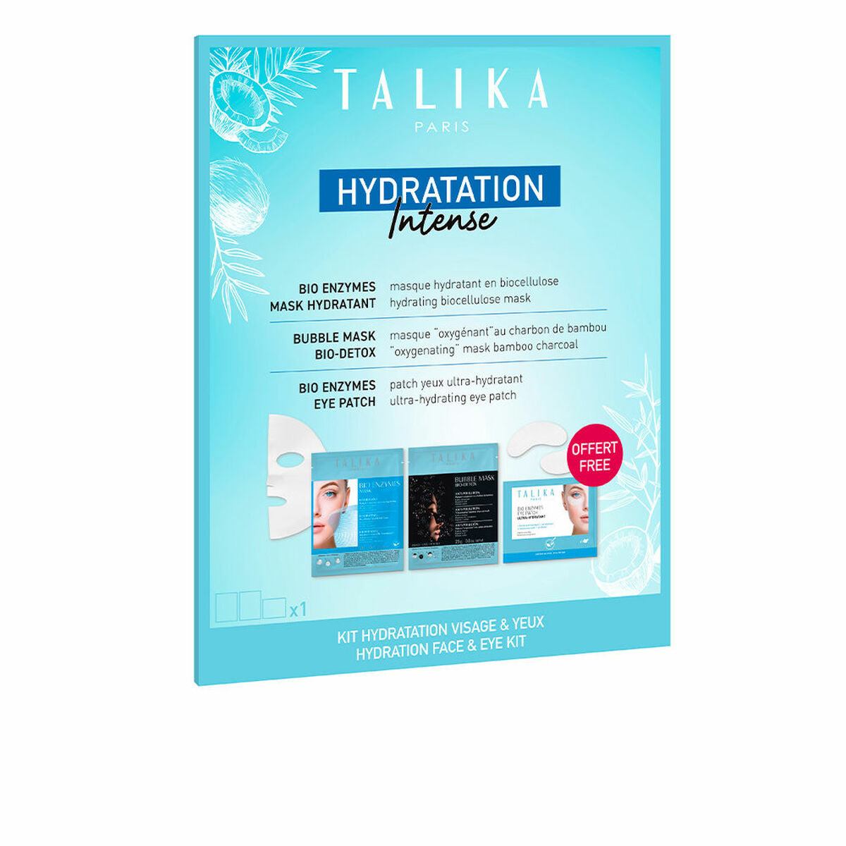 Set de Cosmetică Unisex Talika Hydratation Intense 3 Piese