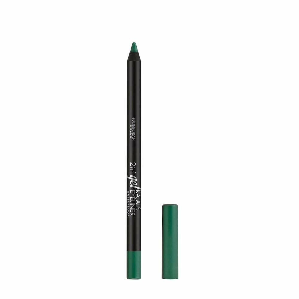 Creion de Ochi Kajal & Eyeliner Waterproof Deborah 2 în 1 Nº11 Light Green