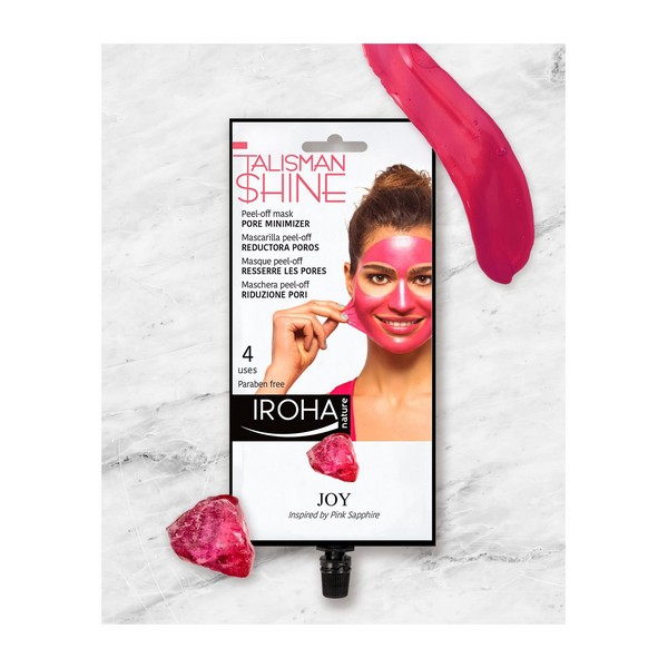 Mască de Față Peel Off Pink Sapphire Pore Minimizer Iroha
