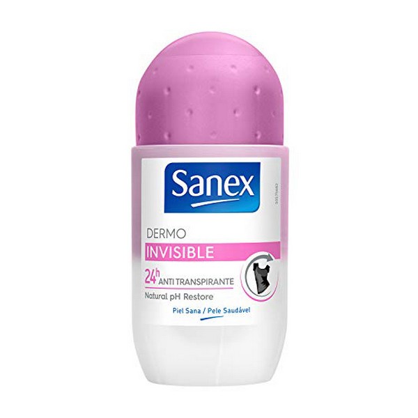 Deodorant Roll-On Dermo Invisible Sanex (45 ml)